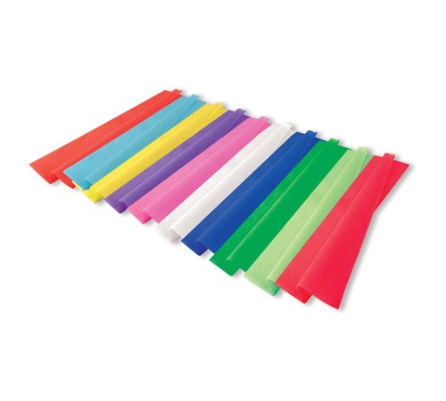 Бумага гофрированная/креповая, 32 г/м2, 50х250 см, АССОРТИ 10 цветов, BRAUBERG, 127151