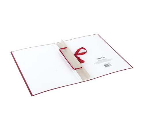 Папка-обложка для дипломного проекта STAFF, А4, 215х305 мм, фольга, 3 отверстия под дырокол, шнур, бордовая, 127209