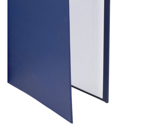 Папка-обложка для дипломного проекта STAFF, А4, 215х305 мм, фольга, 3 отверстия под дырокол, шнур, синяя, 127210