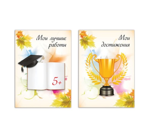 Листы-вкладыши для портфолио ШКОЛЬНИКА, 30 разделов, 32 листа, 