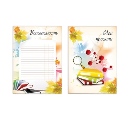 Листы-вкладыши для портфолио ШКОЛЬНИКА, 30 разделов, 32 листа, 