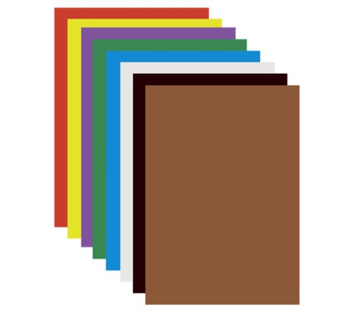 Картон цветной А4 МЕЛОВАННЫЙ (глянцевый), 8 листов 8 цветов, ПИФАГОР, 200х283 мм, 