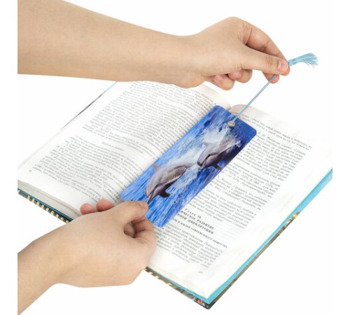 Закладка для книг с линейкой 3D-ОБЪЕМНАЯ BRAUBERG, 