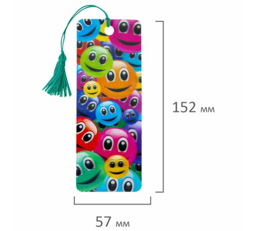 Закладка для книг с линейкой 3D-ОБЪЕМНАЯ BRAUBERG, 