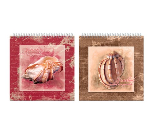 Скетчбук, белая бумага 160 г/м2, 190х190 мм, 60 л., гребень, жёсткая подложка, 2610