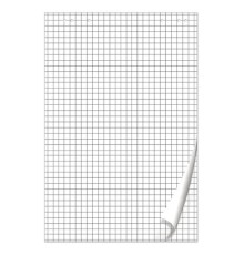 Блокнот для флипчарта ПЛОТНЫЙ 80 г/м2, BRAUBERG, 67,5х98 см, 20 листов, белый (КЛЕТКА), 128645