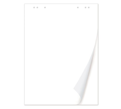 Блокнот для флипчарта ПЛОТНЫЙ 80 г/м2, BRAUBERG, 67,5х98 см, 20 листов, белый (ЧИСТЫЙ), 128646