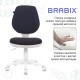 Кресло детское BRABIX "Fancy MG-201W", без подлокотников, пластик белый, серое, 532412, MG-201W_532412