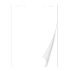 Блокнот для флипчарта ПЛОТНЫЙ 80 г/м2, BRAUBERG, 67,5х98 см, 50 листов, белый (ЧИСТЫЙ), 128648