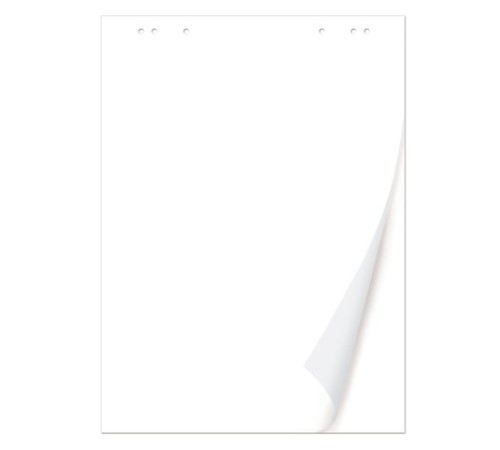 Блокнот для флипчарта ПЛОТНЫЙ 80 г/м2, BRAUBERG, 67,5х98 см, 50 листов, белый (ЧИСТЫЙ), 128648