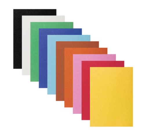 Цветная бумага А4 БАРХАТНАЯ, 10 листов 10 цветов, 110 г/м2, ЮНЛАНДИЯ, 