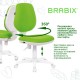 Кресло детское BRABIX "Fancy MG-201W", без подлокотников, пластик белый, салатовое, 532414, MG-201W_532414