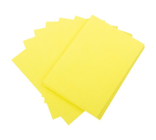 Картон цветной А4 ТОНИРОВАННЫЙ В МАССЕ, 50 листов, ЖЕЛТЫЙ, 220 г/м2, BRAUBERG, 210х297 мм, 128985