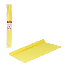 Бумага гофрированная/креповая, 110 г/м2, 50х250 см, желтая, ОСТРОВ СОКРОВИЩ, 129146