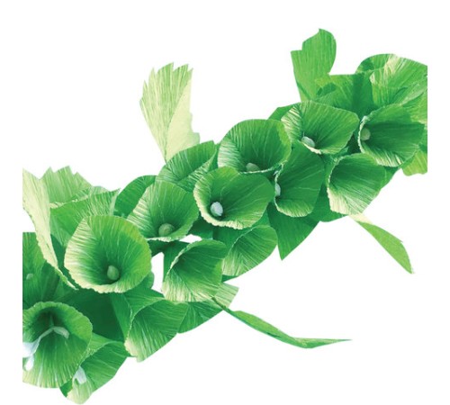 Бумага гофрированная/креповая, 110 г/м2, 50х250 см, зеленая, ОСТРОВ СОКРОВИЩ, 129151