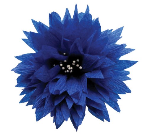 Бумага гофрированная/креповая, 110 г/м2, 50х250 см, синяя, ОСТРОВ СОКРОВИЩ, 129152