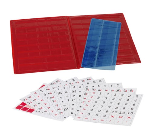 Касса букв, слогов и счета ПИФАГОР, с цветным рисунком, А5, ПВХ, цвет ассорти, 129215