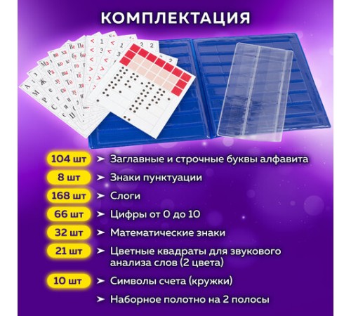 Касса букв, слогов и счета ЮНЛАНДИЯ 