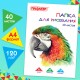 Папка для рисования, А4, 40 л., 120 г/м2, ПИФАГОР, 210х297 мм, 