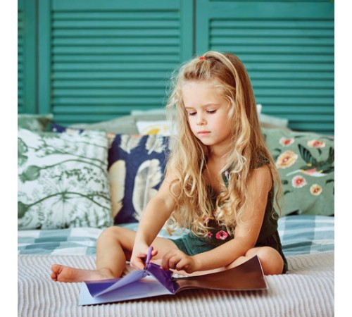 Цветная бумага, А4, мелованная САМОКЛЕЯЩАЯСЯ, 5 листов 5 цветов, 80 г/м2, ЮНЛАНДИЯ, 129284