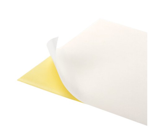 Цветная бумага А4 офсетная САМОКЛЕЯЩАЯСЯ, 10 листов, БЕЛАЯ, 80 г/м2, BRAUBERG, 129289