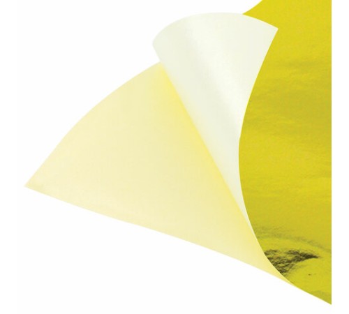 Цветная бумага, А4, мелованная САМОКЛЕЯЩАЯСЯ, 10 листов (5 золото+5 серебро), 80 г/м2, ОСТРОВ СОКРОВИЩ, 129291