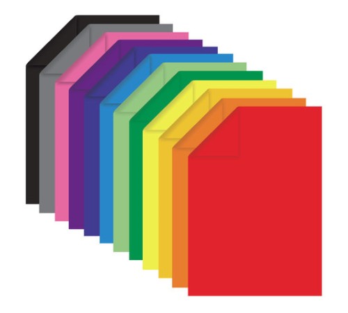 Цветная бумага, А4, ТОНИРОВАННАЯ В МАССЕ, 60 листов 12 цветов, склейка, 80 г/м2, ОСТРОВ СОКРОВИЩ, 210х297 мм, 129306