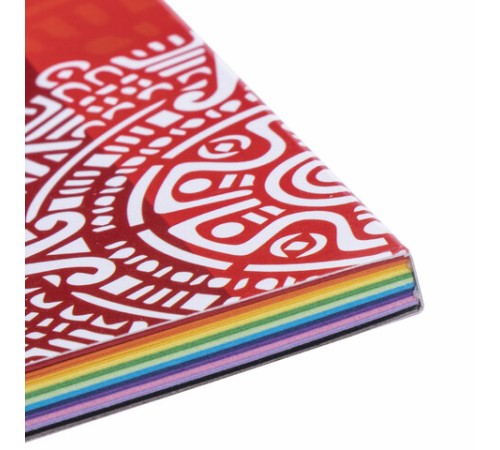 Цветная бумага, А4, ТОНИРОВАННАЯ В МАССЕ, 60 листов 12 цветов, склейка, 80 г/м2, ОСТРОВ СОКРОВИЩ, 210х297 мм, 129306