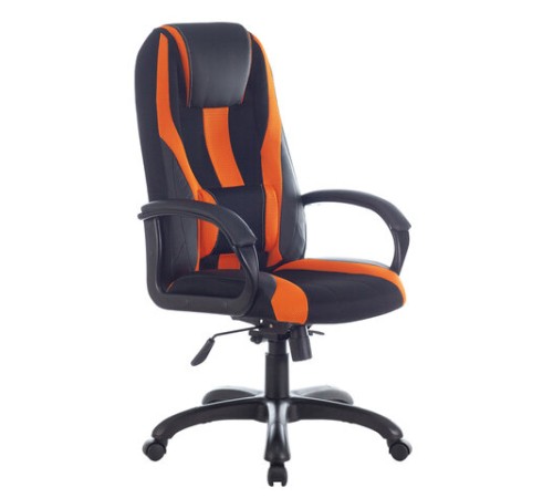 Кресло компьютерное BRABIX PREMIUM "Rapid GM-102", экокожа/ткань, черно/оранжевое, 532420, GM-102_532420 Кресло компьютерное BRABIX PREMIUM "Rapid GM-102", экокожа/ткань, черно/оранжевое, 532420, GM-102_532420