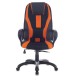 Кресло компьютерное BRABIX PREMIUM "Rapid GM-102", экокожа/ткань, черно/оранжевое, 532420, GM-102_532420