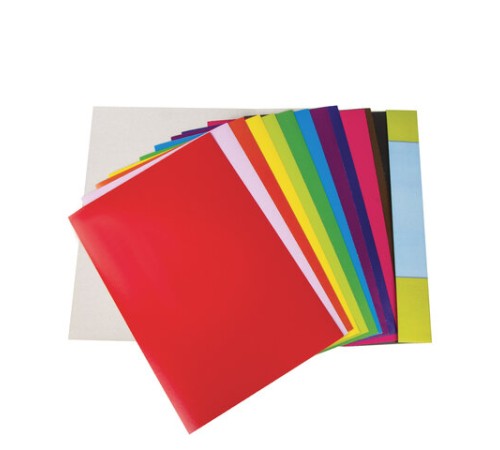 Картон цветной А4 МЕЛОВАННЫЙ (глянцевый), 12 листов 12 цветов, в папке, ЮНЛАНДИЯ, 200х290 мм, 