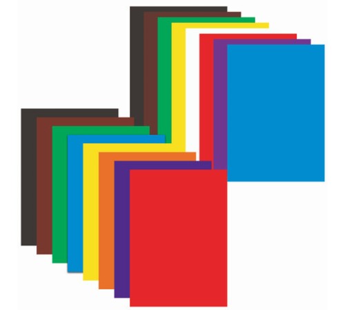 Набор цветного картона и бумаги А4 мелованные (глянцевые), 8 + 8 цветов, в папке, ЮНЛАНДИЯ, 200х290 мм, 