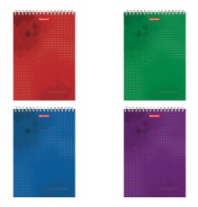 Блокнот БОЛЬШОЙ ФОРМАТ А4 200х290 мм, 80 л., гребень, картон, жесткая подложка, клетка, BRAUBERG, 