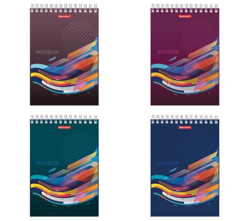 Блокнот А5 146х205 мм, 60 л., гребень, картон, жесткая подложка, клетка, BRAUBERG, 