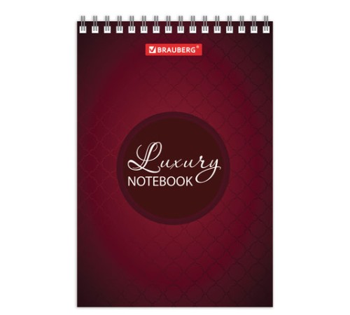 Блокнот МАЛЫЙ ФОРМАТ А6 97х145 мм, 60 л., гребень, картон, клетка, BRAUBERG, 