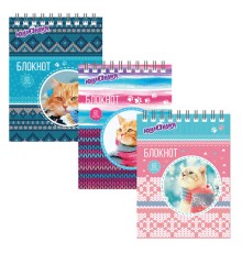 Блокнот МАЛЫЙ ФОРМАТ А6 108х146 мм, 60 л., гребень, картон, клетка, ЮНЛАНДИЯ, 