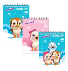 Блокнот МАЛЫЙ ФОРМАТ А6 108х146 мм, 60 л., гребень, картон, клетка, ЮНЛАНДИЯ, 