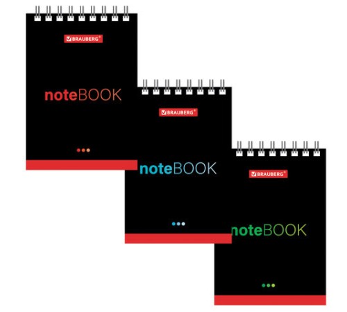 Блокнот МАЛЫЙ ФОРМАТ А7 75х105 мм, 40 л., гребень, картон, клетка, BRAUBERG, 