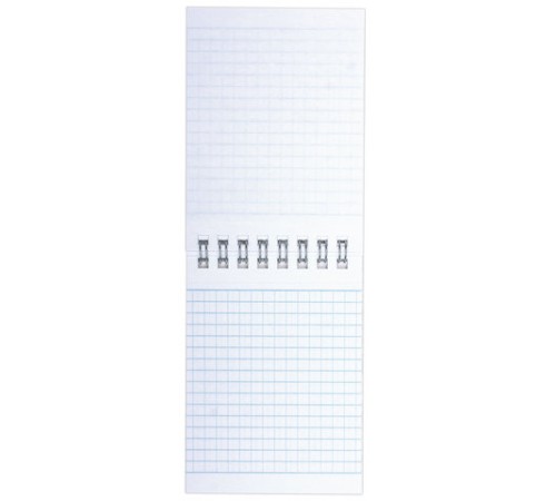 Блокнот МАЛЫЙ ФОРМАТ А7 75х105 мм, 40 л., гребень, картон, клетка, BRAUBERG, 