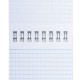 Блокнот МАЛЫЙ ФОРМАТ А7 75х105 мм, 40 л., гребень, картон, клетка, ЮНЛАНДИЯ, 