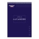 Блокнот БОЛЬШОЙ ФОРМАТ А4 200х290 мм, 80 л., гребень, картон, жесткая подложка, клетка, ОФИСМАГ, темно-синий, 129865