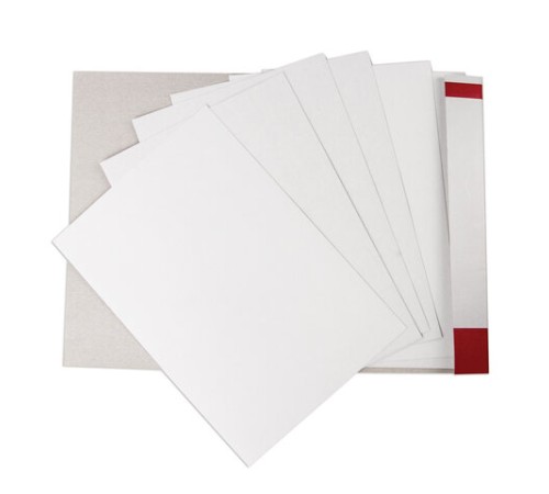 Картон белый А4 немелованный (матовый), 8 листов, в папке, BRAUBERG, 200х290 мм, 