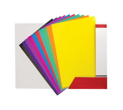 Цветная бумага А4 мелованная (глянцевая), 20 листов 10 цветов, в папке, BRAUBERG, 200х280 мм, 