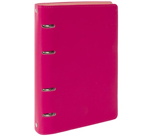 Тетрадь на кольцах А5 (180х220 мм), 120 листов, под кожу, клетка, BRAUBERG 