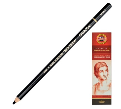 Карандаш угольный KOH-I-NOOR, 1 шт., 