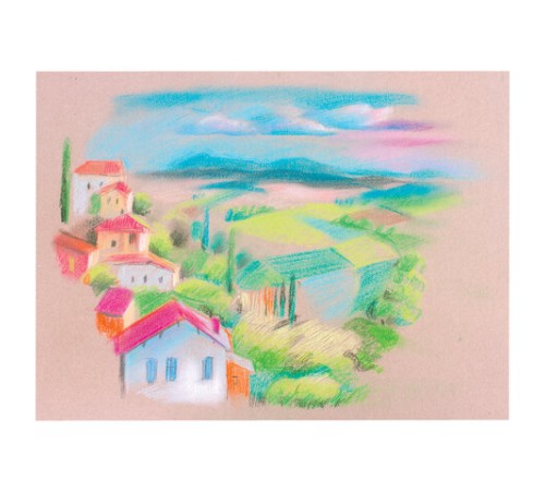 Пастель масляная художественная BRAUBERG ART CLASSIC, УТОЛЩЕННАЯ, 24 цвета, круглое сечение, 181452