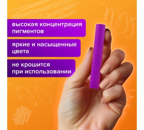 Пастель сухая художественная BRAUBERG ART DEBUT, 9 цветов, круглое сечение, 181459