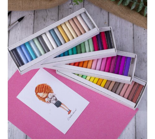 Пастель сухая художественная BRAUBERG ART DEBUT, 72 цвета, круглое сечение, 181463