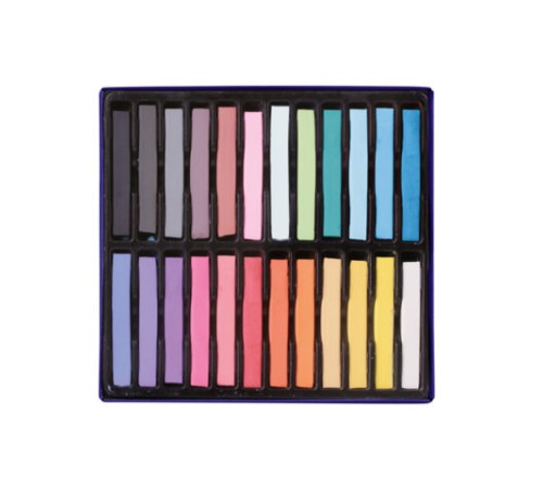 Пастель сухая художественная BRAUBERG ART CLASSIC, 24 цвета, квадратное сечение, 181465