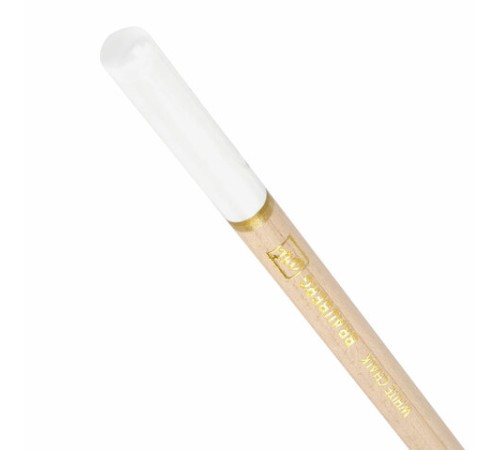 Карандаши МЕЛОВЫЕ художественные белые, НАБОР 12 шт., BRAUBERG ART CLASSIC, грифель 4 мм, 181897